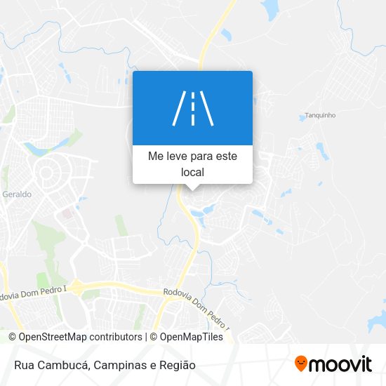 Rua Cambucá mapa