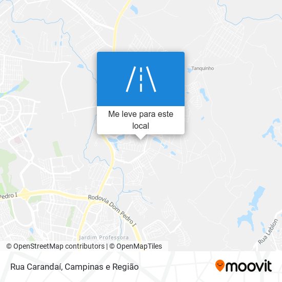 Rua Carandaí mapa