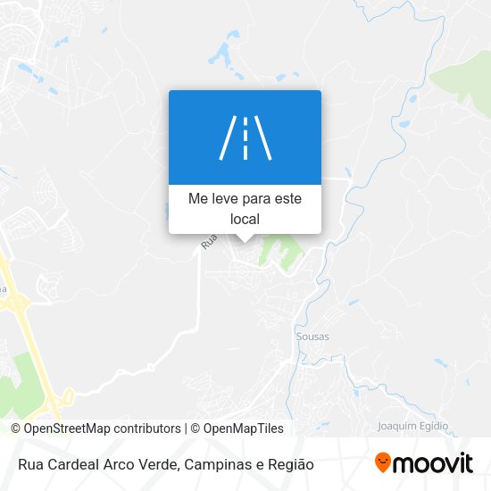 Rua Cardeal Arco Verde mapa