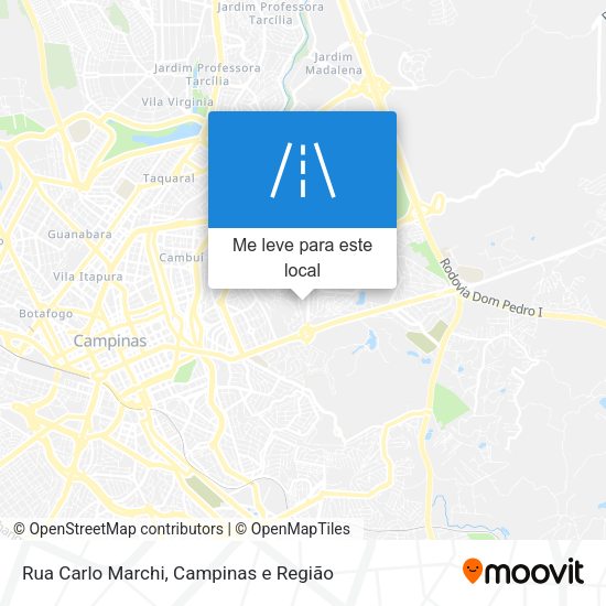 Rua Carlo Marchi mapa