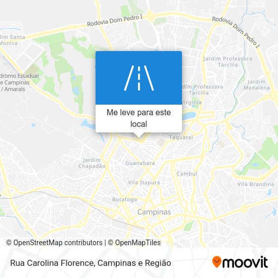 Rua Carolina Florence mapa