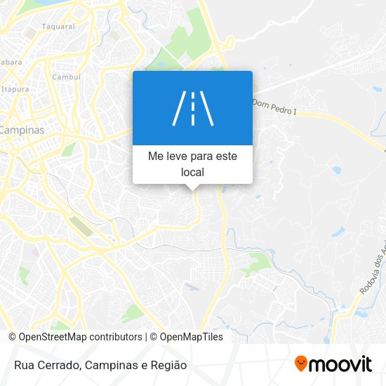 Rua Cerrado mapa