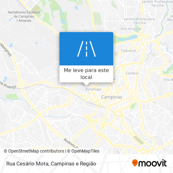 Rua Cesário Mota mapa