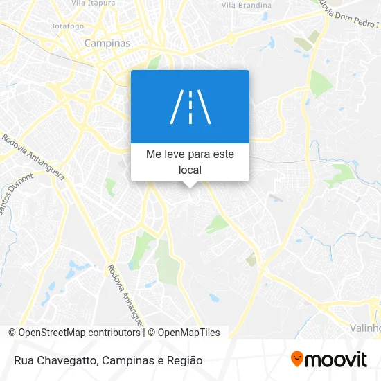 Rua Chavegatto mapa