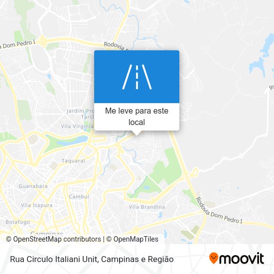 Rua Circulo Italiani Unit mapa