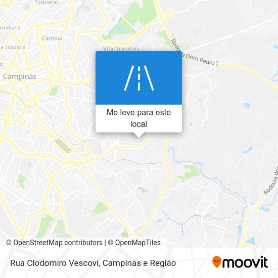 Rua Clodomiro Vescovi mapa