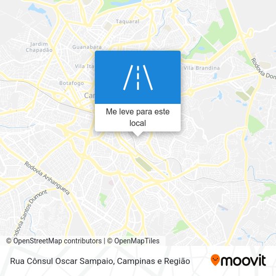 Rua Cônsul Oscar Sampaio mapa