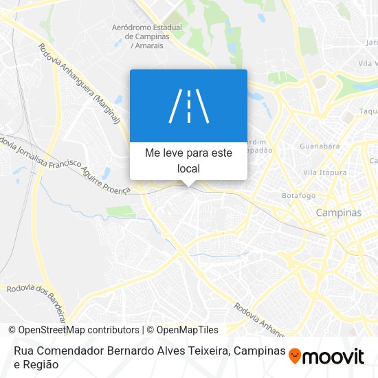 Rua Comendador Bernardo Alves Teixeira mapa