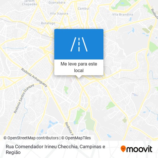 Rua Comendador Irineu Checchia mapa