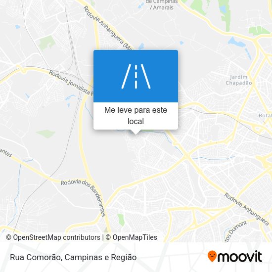 Rua Comorão mapa