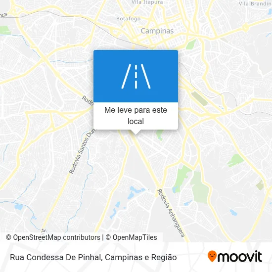 Rua Condessa De Pinhal mapa