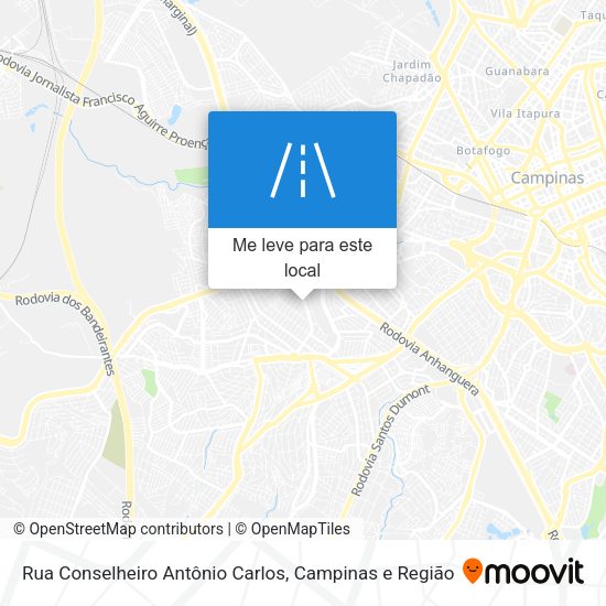 Rua Conselheiro Antônio Carlos mapa