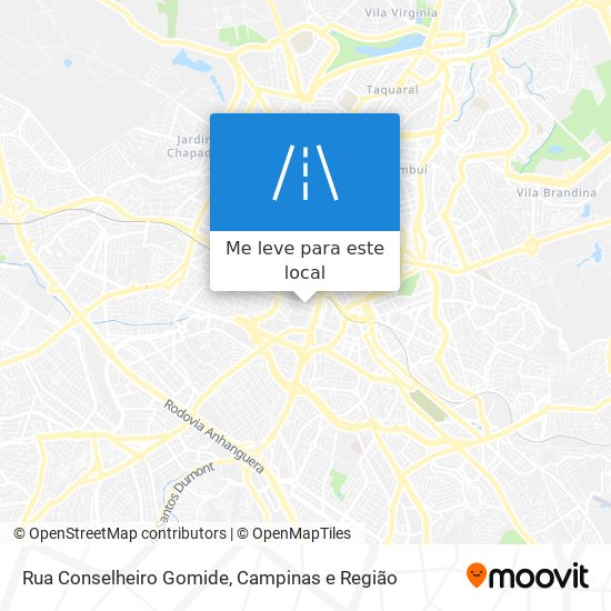 Rua Conselheiro Gomide mapa