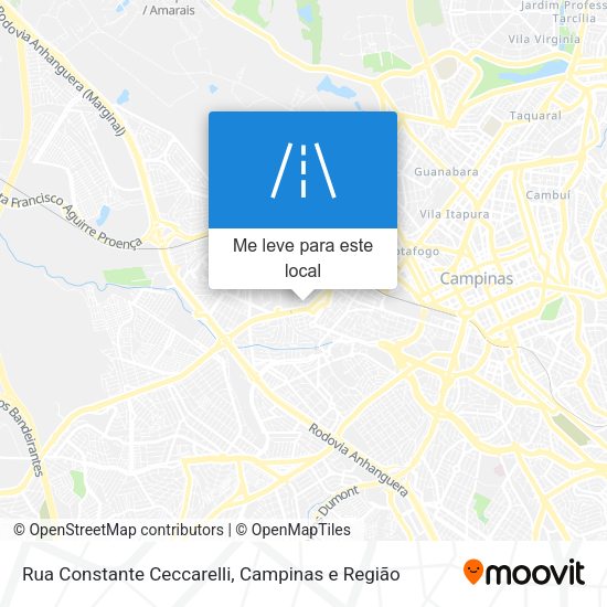 Rua Constante Ceccarelli mapa