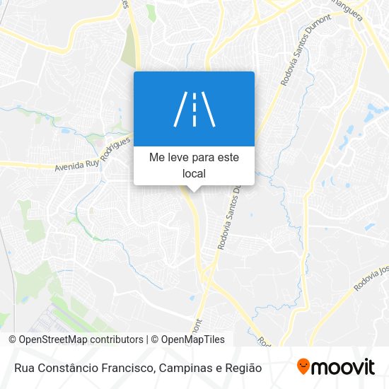 Rua Constâncio Francisco mapa