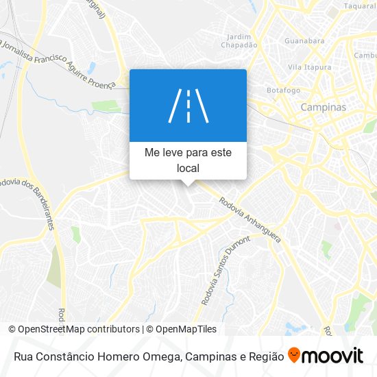 Rua Constâncio Homero Omega mapa