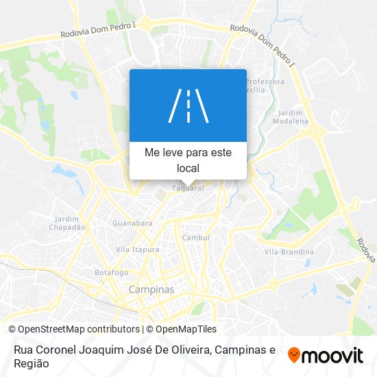 Rua Coronel Joaquim José De Oliveira mapa