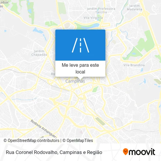 Rua Coronel Rodovalho mapa