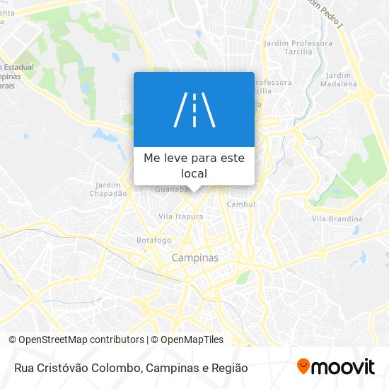 Rua Cristóvão Colombo mapa