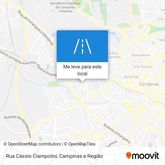 Rua Cássio Ciampolini mapa