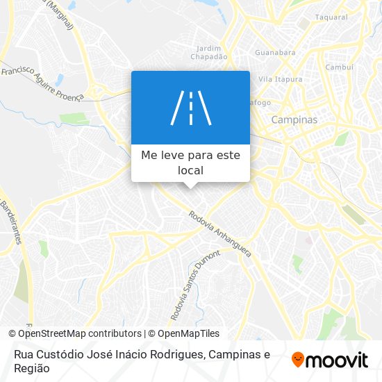 Rua Custódio José Inácio Rodrigues mapa