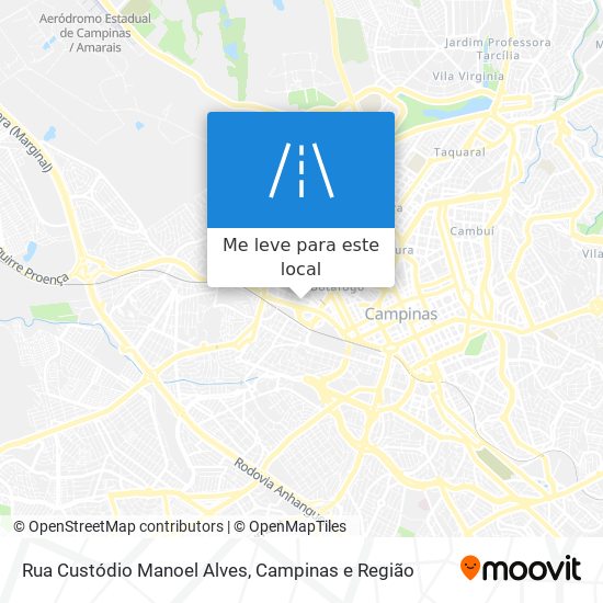 Rua Custódio Manoel Alves mapa