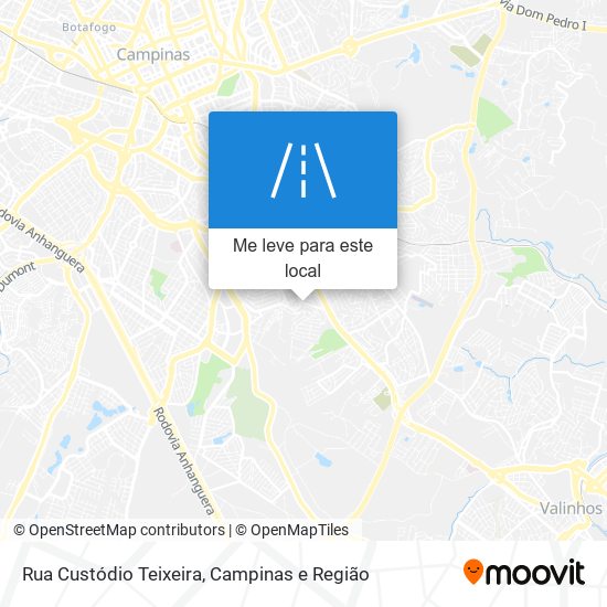 Rua Custódio Teixeira mapa