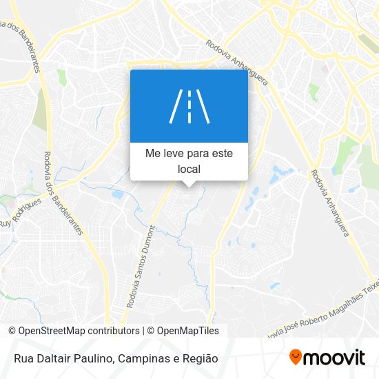 Rua Daltair Paulino mapa