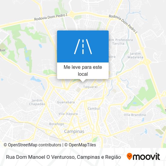 Rua Dom Manoel O Venturoso mapa