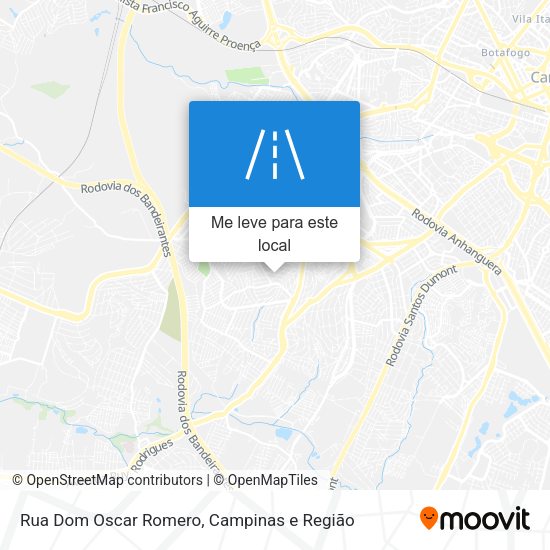 Rua Dom Oscar Romero mapa