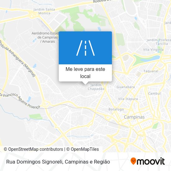 Rua Domingos Signoreli mapa