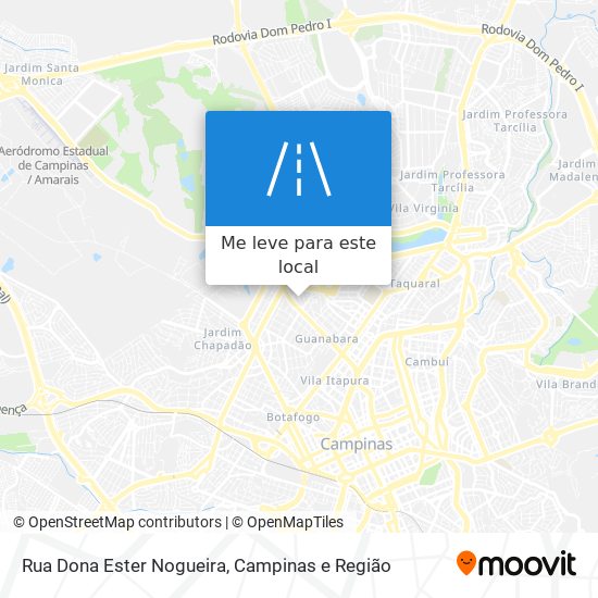 Rua Dona Ester Nogueira mapa