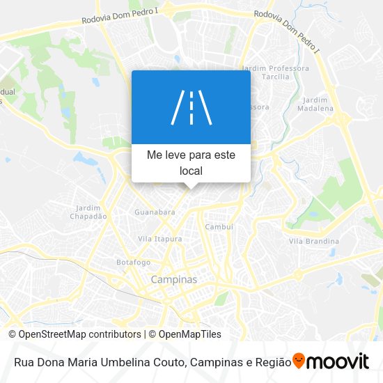 Rua Dona Maria Umbelina Couto mapa