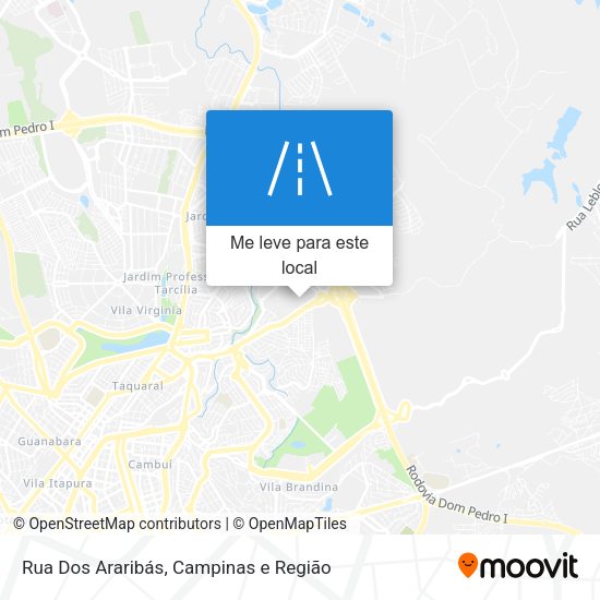 Rua Dos Araribás mapa