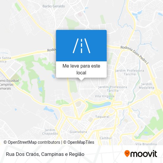 Rua Dos Craós mapa