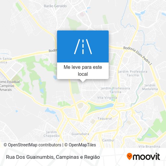 Rua Dos Guainumbis mapa