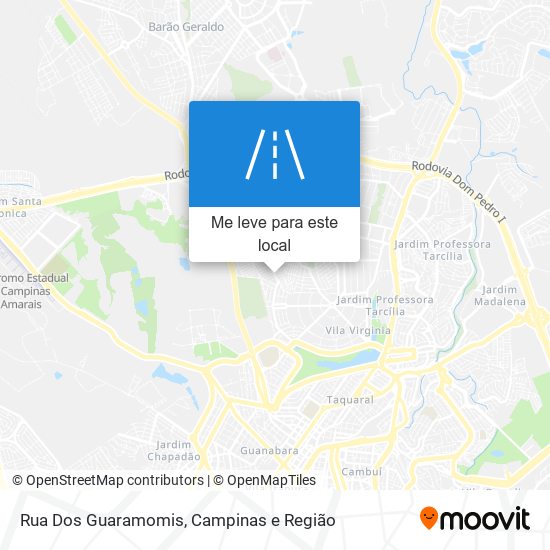 Rua Dos Guaramomis mapa