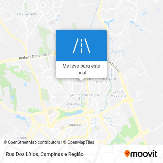 Rua Dos Lírios mapa