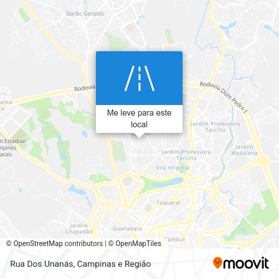 Rua Dos Unanás mapa