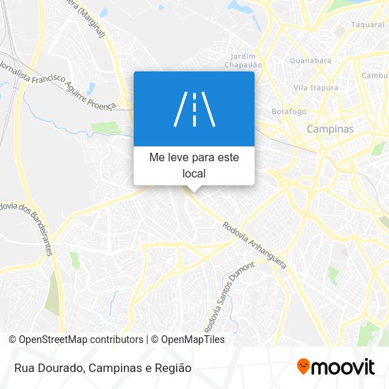 Rua Dourado mapa