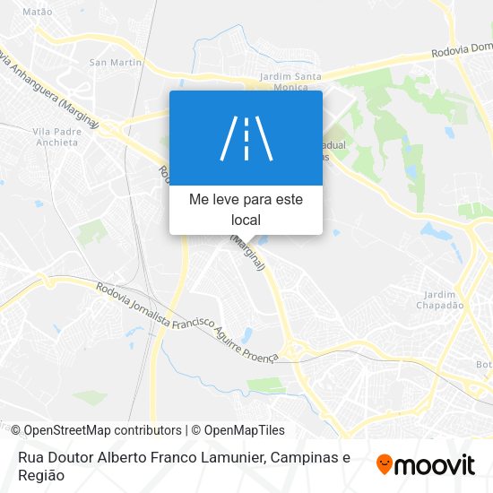 Rua Doutor Alberto Franco Lamunier mapa