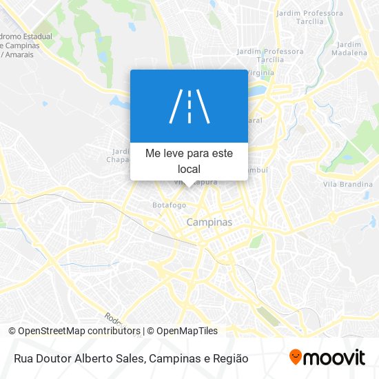 Rua Doutor Alberto Sales mapa