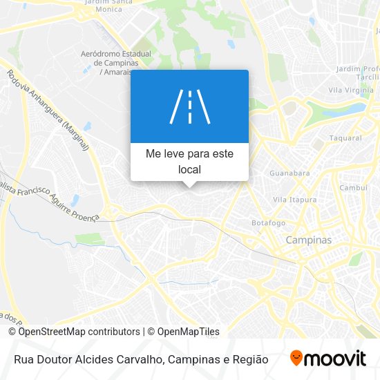 Rua Doutor Alcides Carvalho mapa