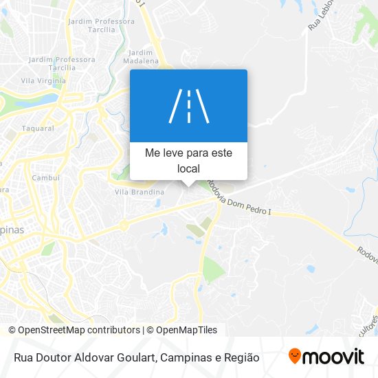 Rua Doutor Aldovar Goulart mapa