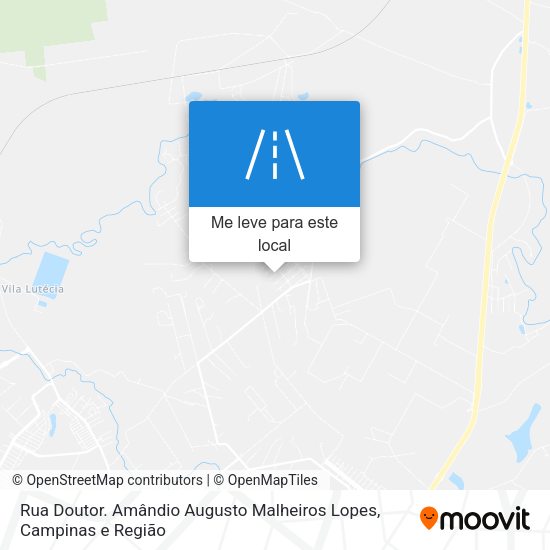 Rua Doutor. Amândio Augusto Malheiros Lopes mapa