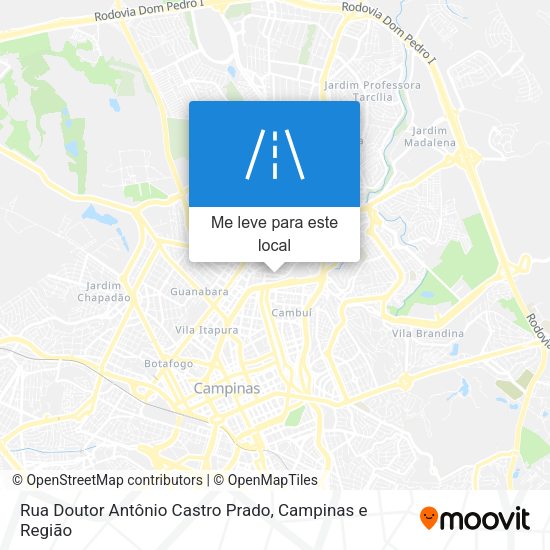 Rua Doutor Antônio Castro Prado mapa