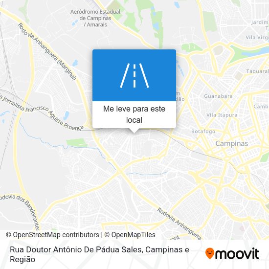 Rua Doutor Antônio De Pádua Sales mapa