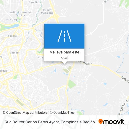 Rua Doutor Carlos Peres Aydar mapa