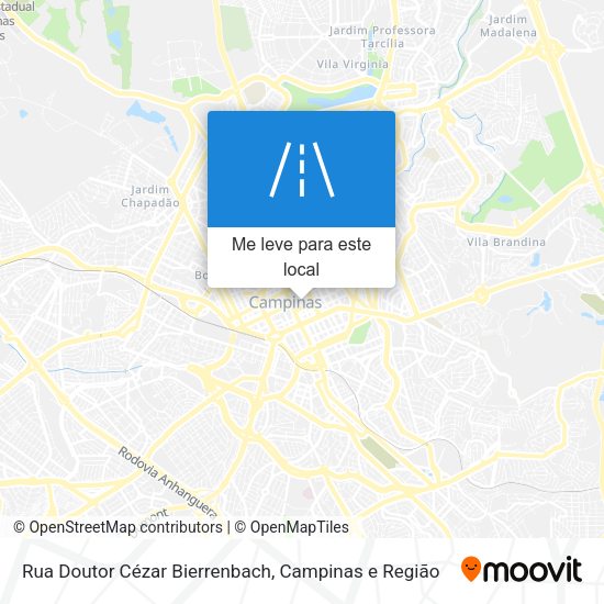 Rua Doutor Cézar Bierrenbach mapa