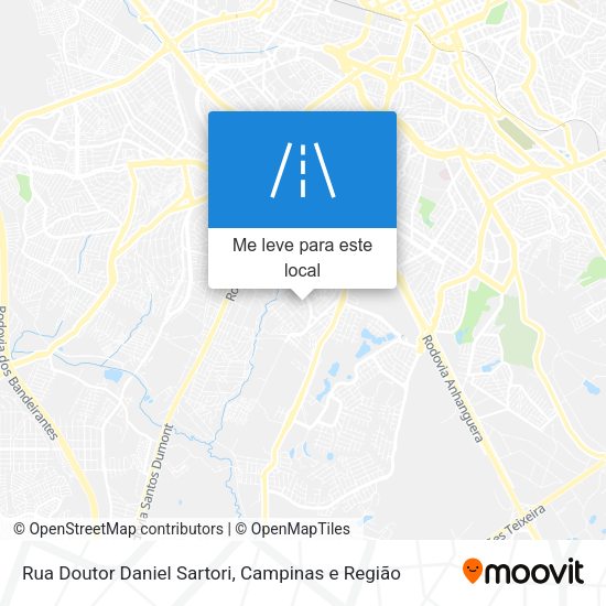 Rua Doutor Daniel Sartori mapa